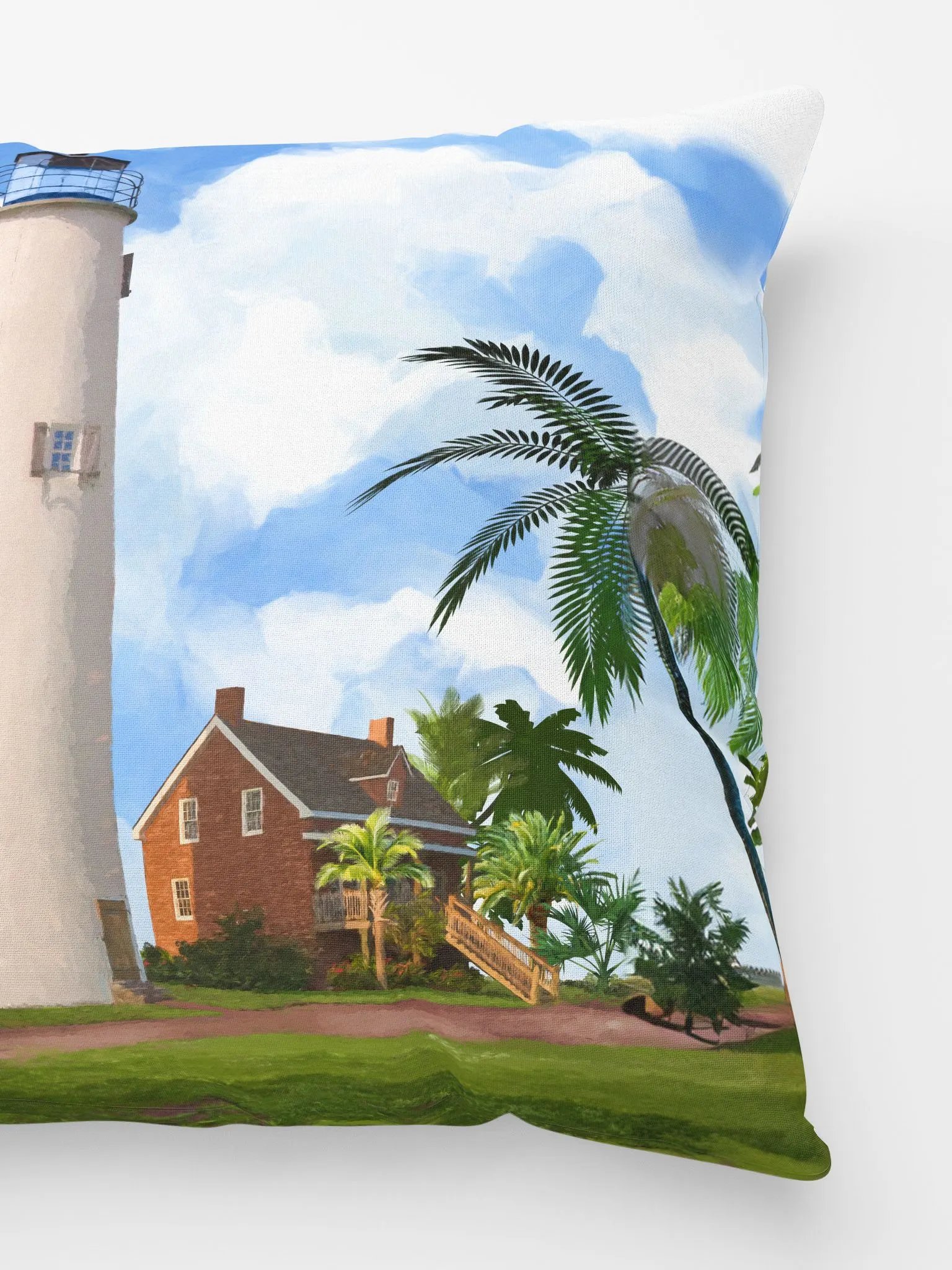 St. George Island Lighthouse – Florida Throw Pillow product image (3)