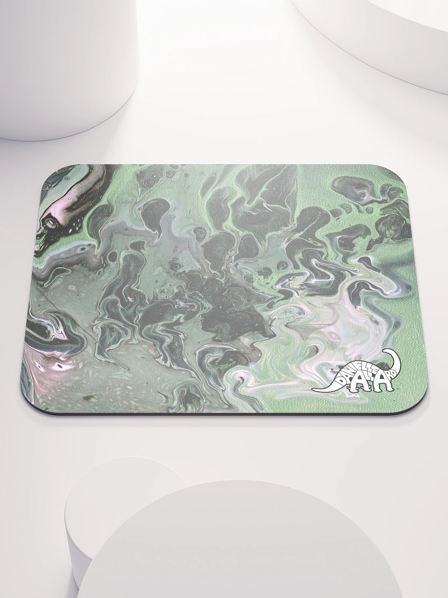 Metallic Green Fluid Acrylic Mouse Pad product image (2)