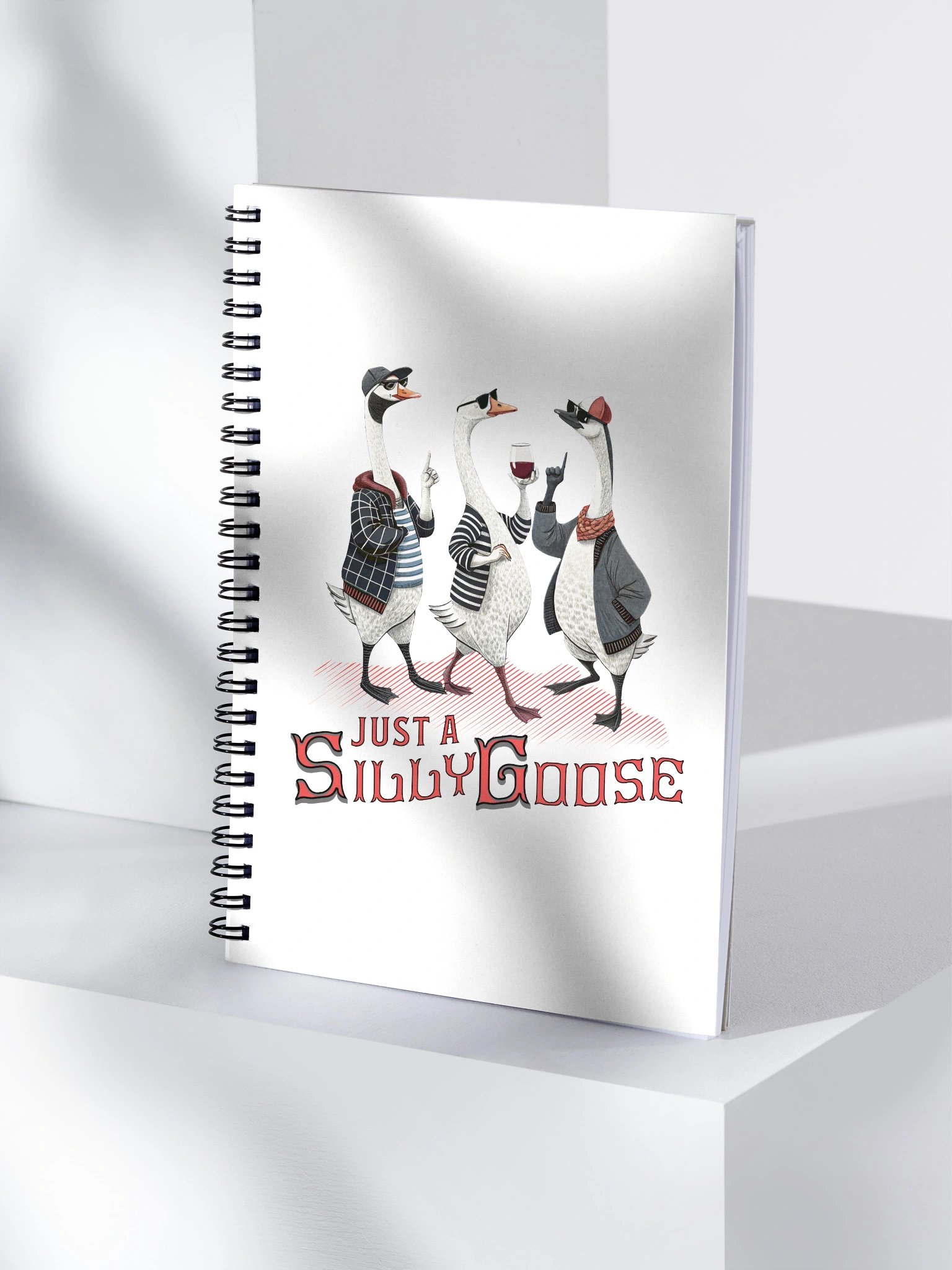 Just A Silly Goose Chic Spiral Notebook product image (1)