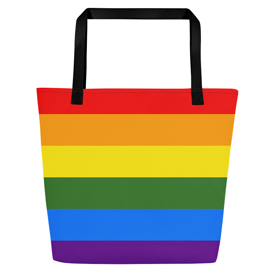 Rainbow Stripes All-Over Tote Bag product image (1)