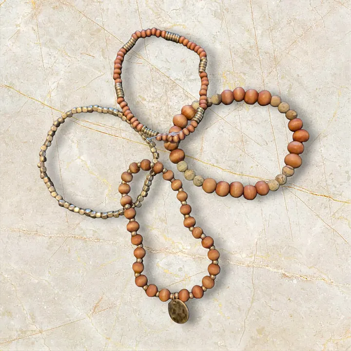 Brown 4 Bracelet Stack product image (1)