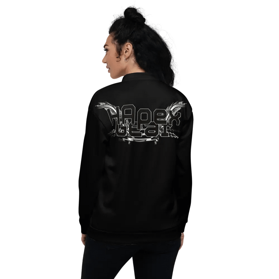 Bomber Jacket - Black - Black HApex Gear White Logo product image (7)