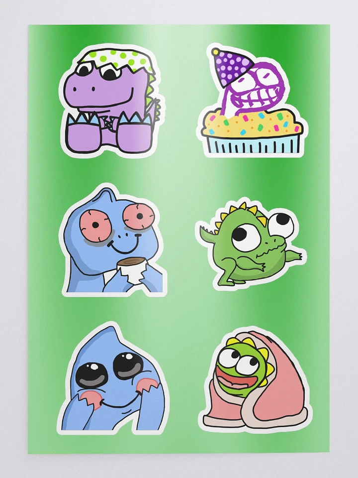 danisaur Emotes Sticker Sheet product image (1)