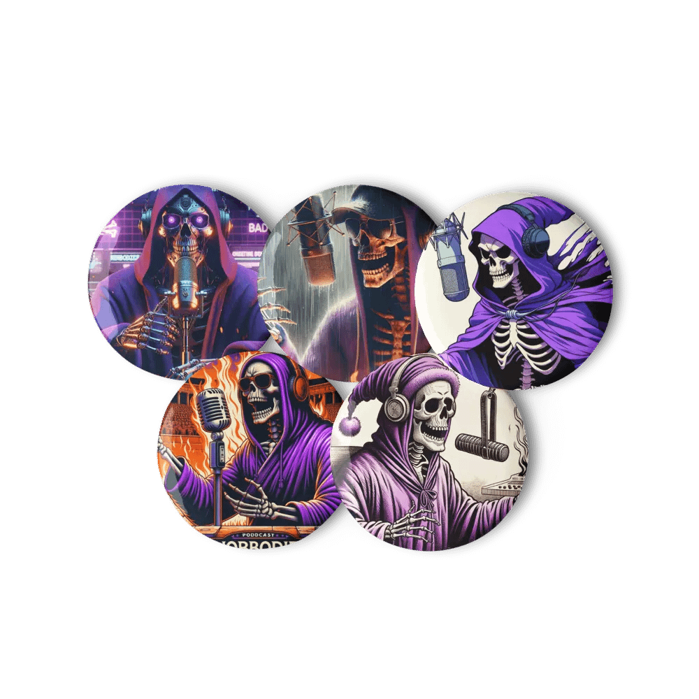 Morbid Set of 5 Pin Buttons product image (1)