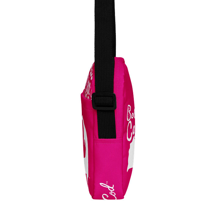 BOURNE to Cape Cod™ | Crossbody Bag | BRN.2C.C.™ | Utility On-the-Go | Coastal Cool Meets Everyday Carry | White Logos on Vibrant Pink🌊🎒 product image (2)