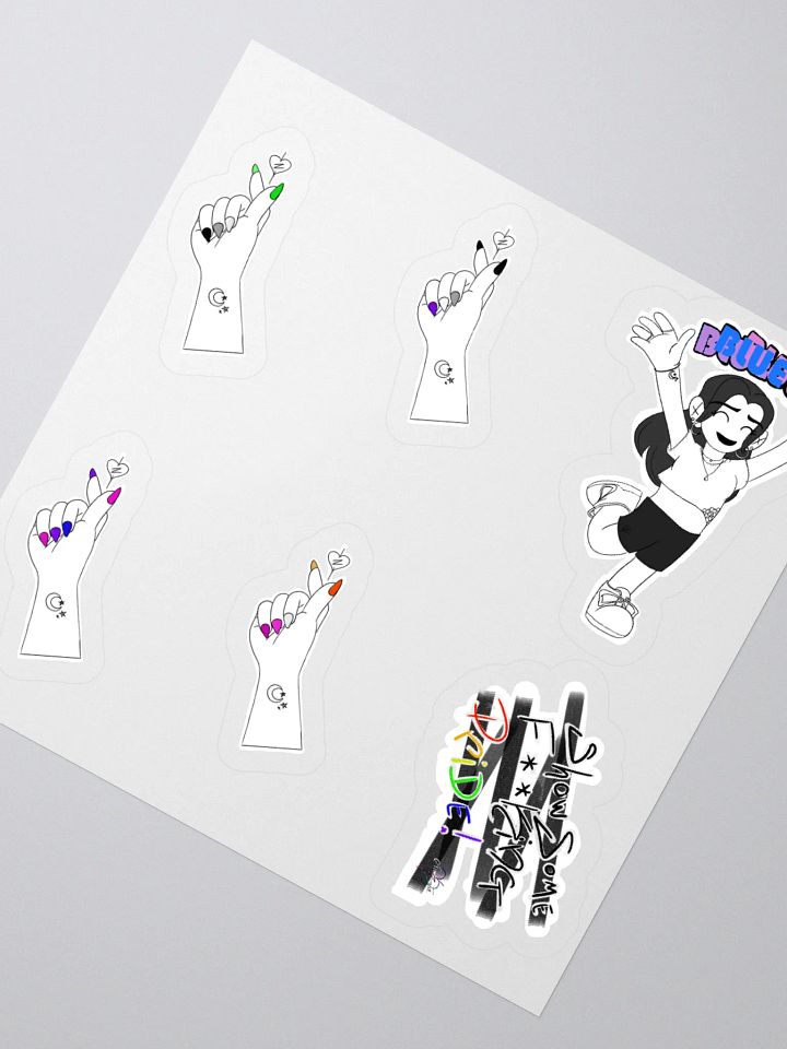 Dia-BI-lical Nails: Pride Sticker Sheet product image (2)