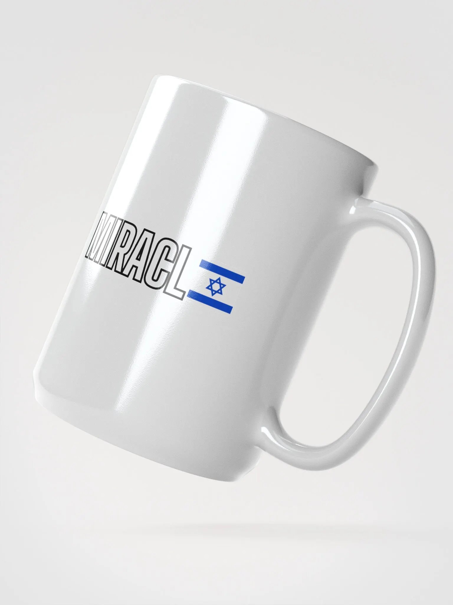 MIRACL🇮🇱 White Mug – Flag Edition product image (2)