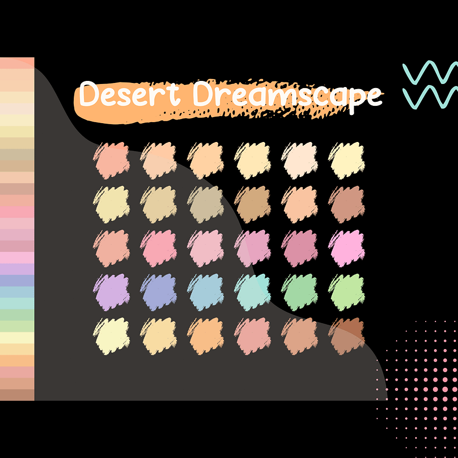 Desert Dreamscape Procreate Color Palette with HEX Codes ★ DIGITAL ★ product image (2)