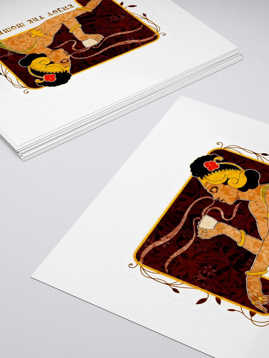 Vintage Coffee Enjoyment Kiss Cut Stickers product image (4)