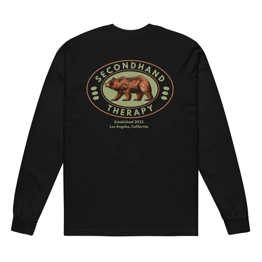 Papa Bear Tee [Long Sleeve] (Black) product image (2)