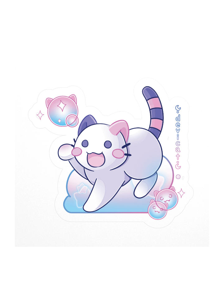 Sticker • CandiCat Bubbles • 2025 product image (2)