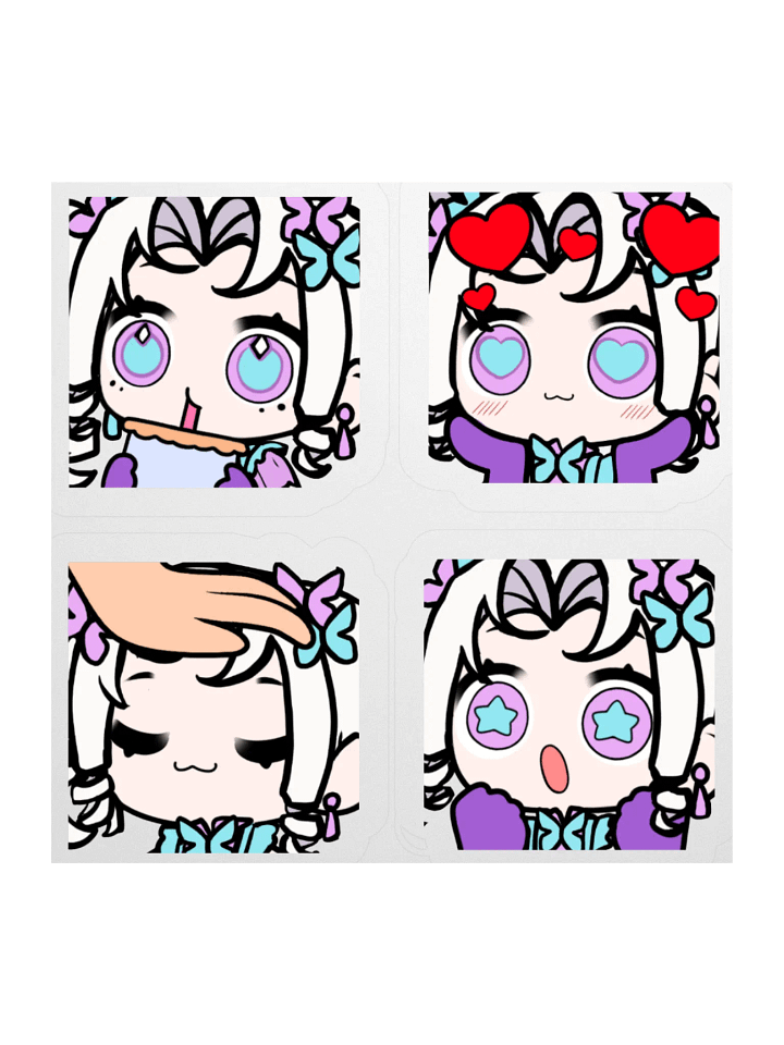 Pixie Emote Sticker Sheet 1 product image (1)