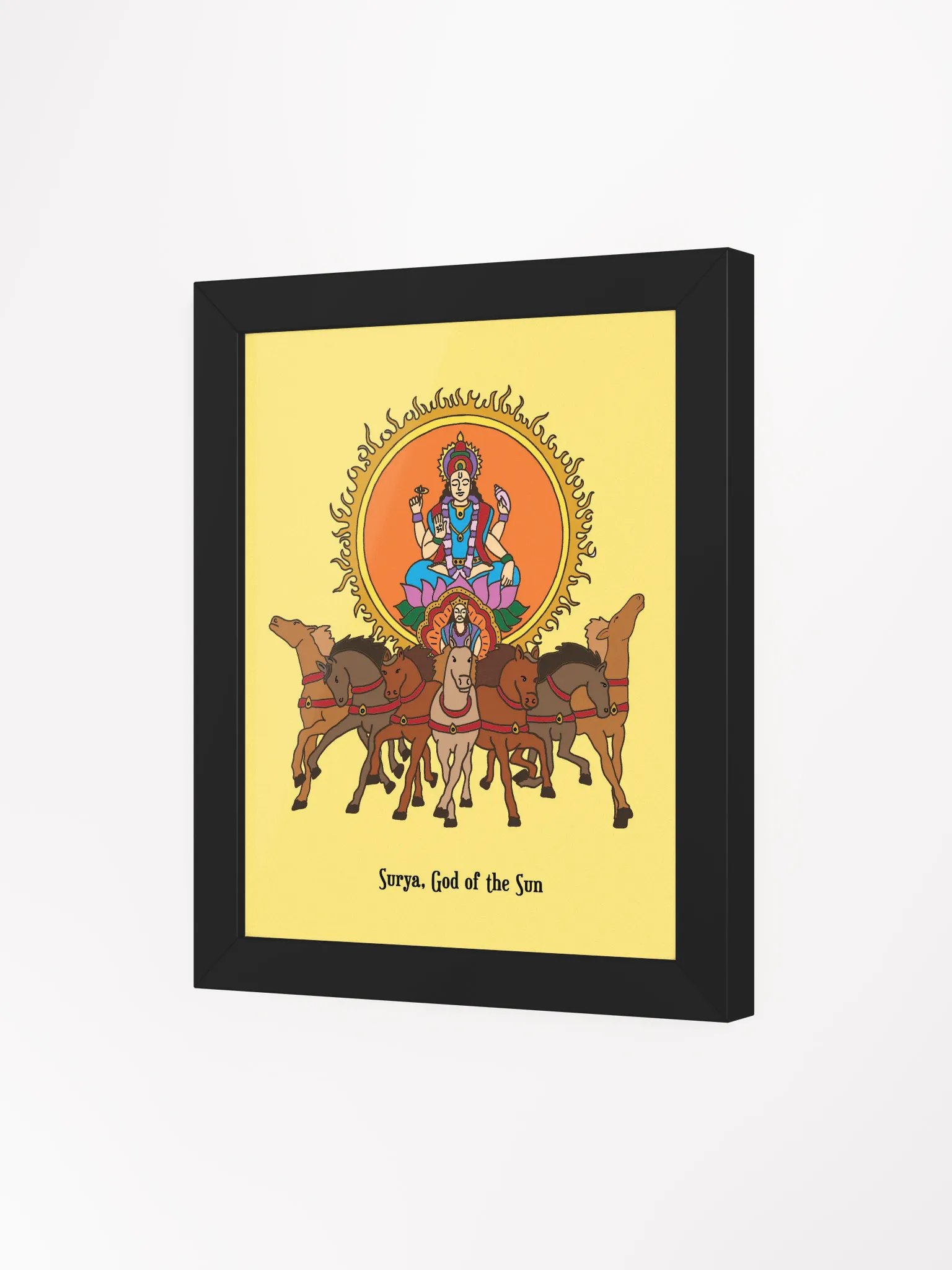 Surya Sun God Framed Art product image (3)