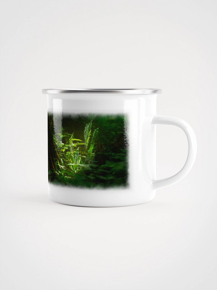 A little shot of sunshine in the wood's Enamel Mug product image (1)