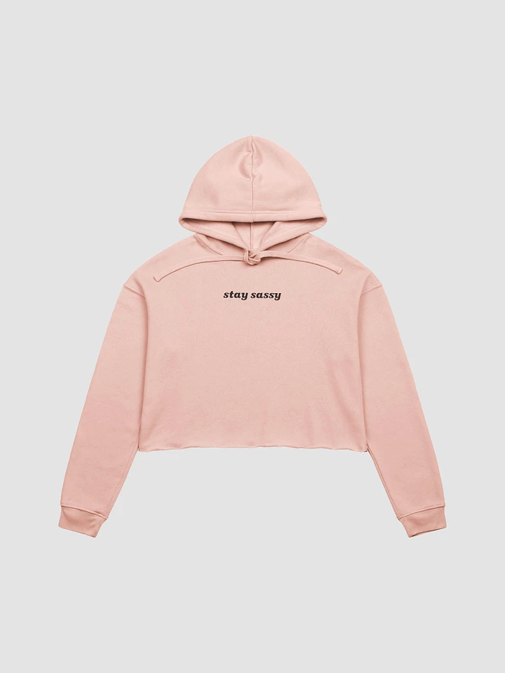 Stay Sassy Cropped Hoodie - Peach product image (1)