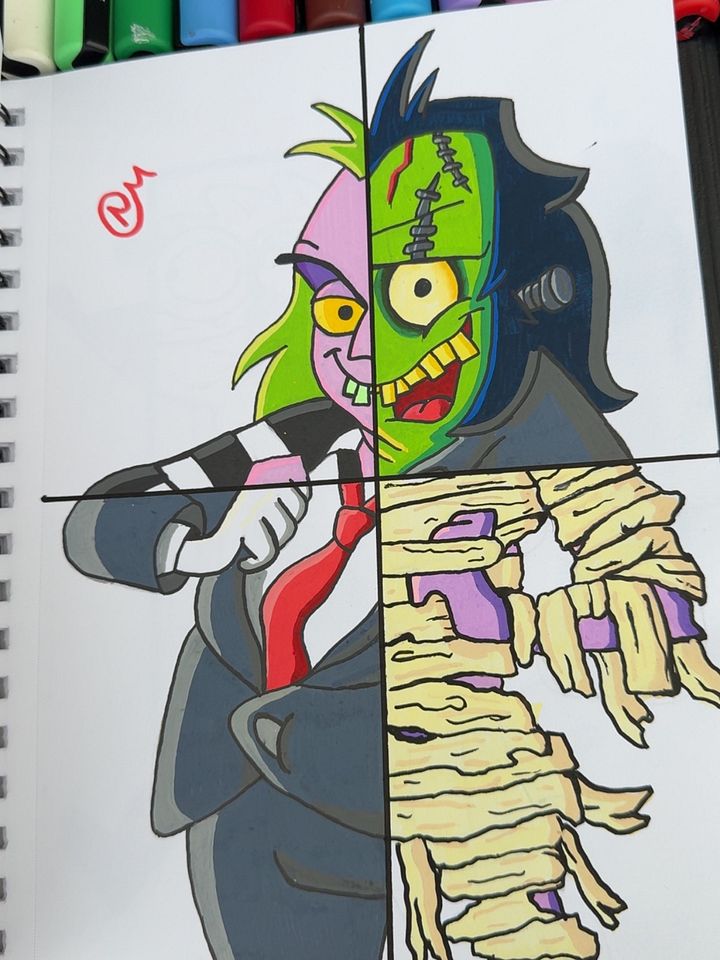 Beetlejuice in 4 Halloween styles product image (1)