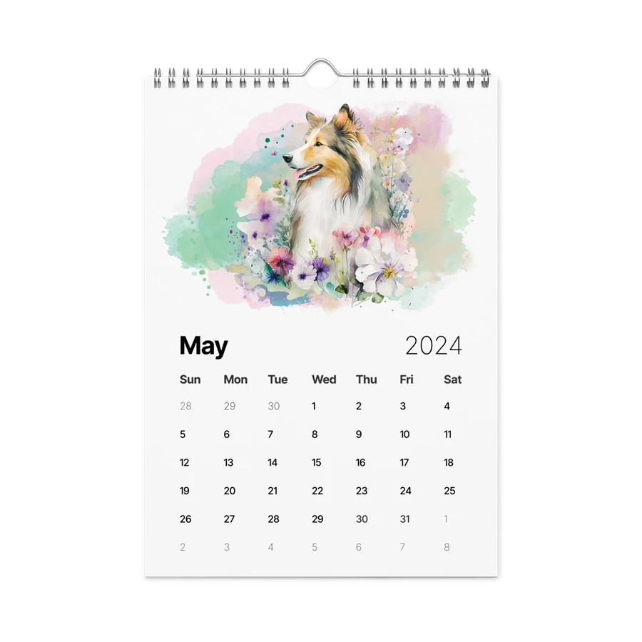 Watercolor Dogs 2024 Wall Calendar, 12 Months, Version 2 product image (8)