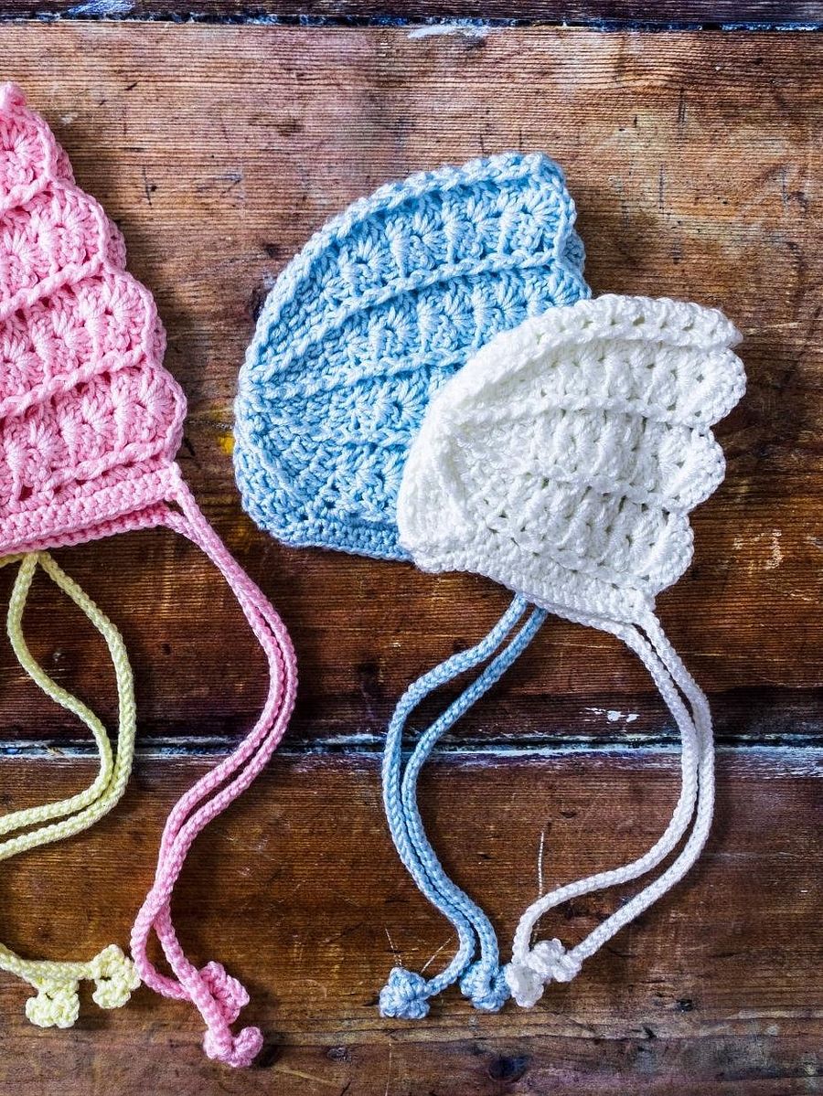 Crochet Pattern: Shell Baby Bonnet product image (6)