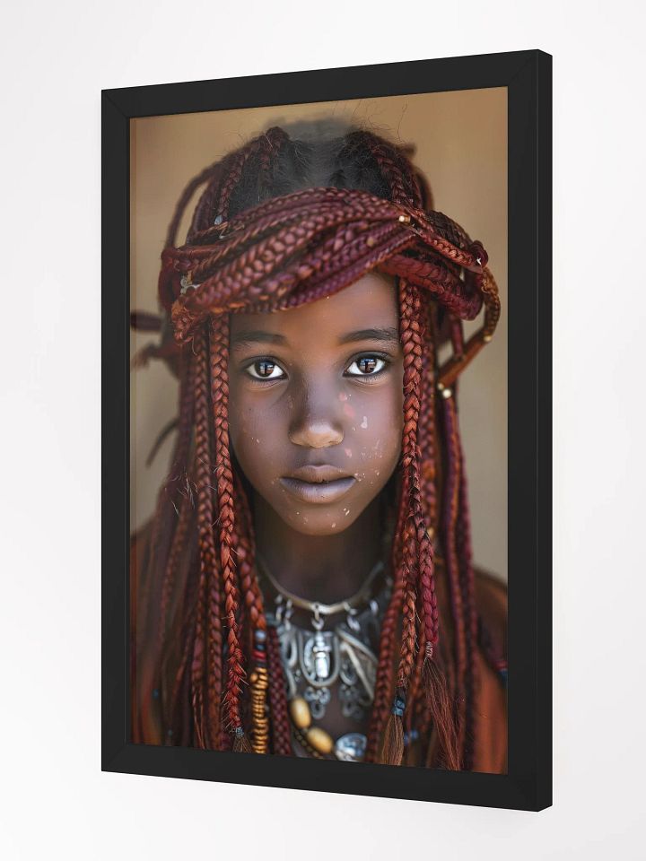 Portrait of girl with intricate braided hairstyle. product image (2)