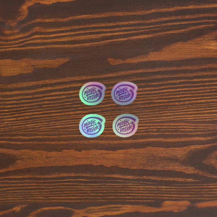 ◖006◗ magic inside holo sticker 4 minis product image (3)