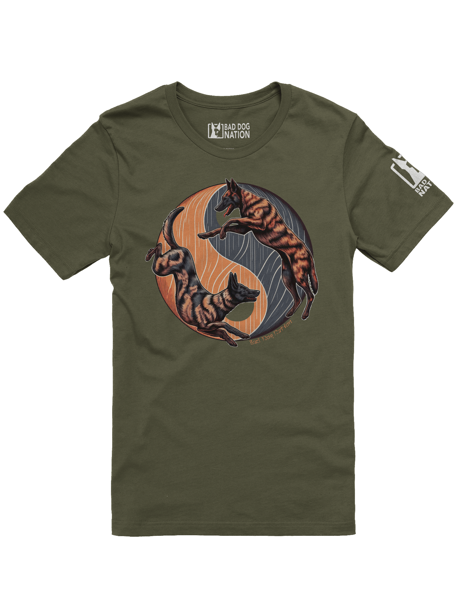 Dutch Shepherd Yin Yang - Premium Adult Unisex T-shirt product image (1)