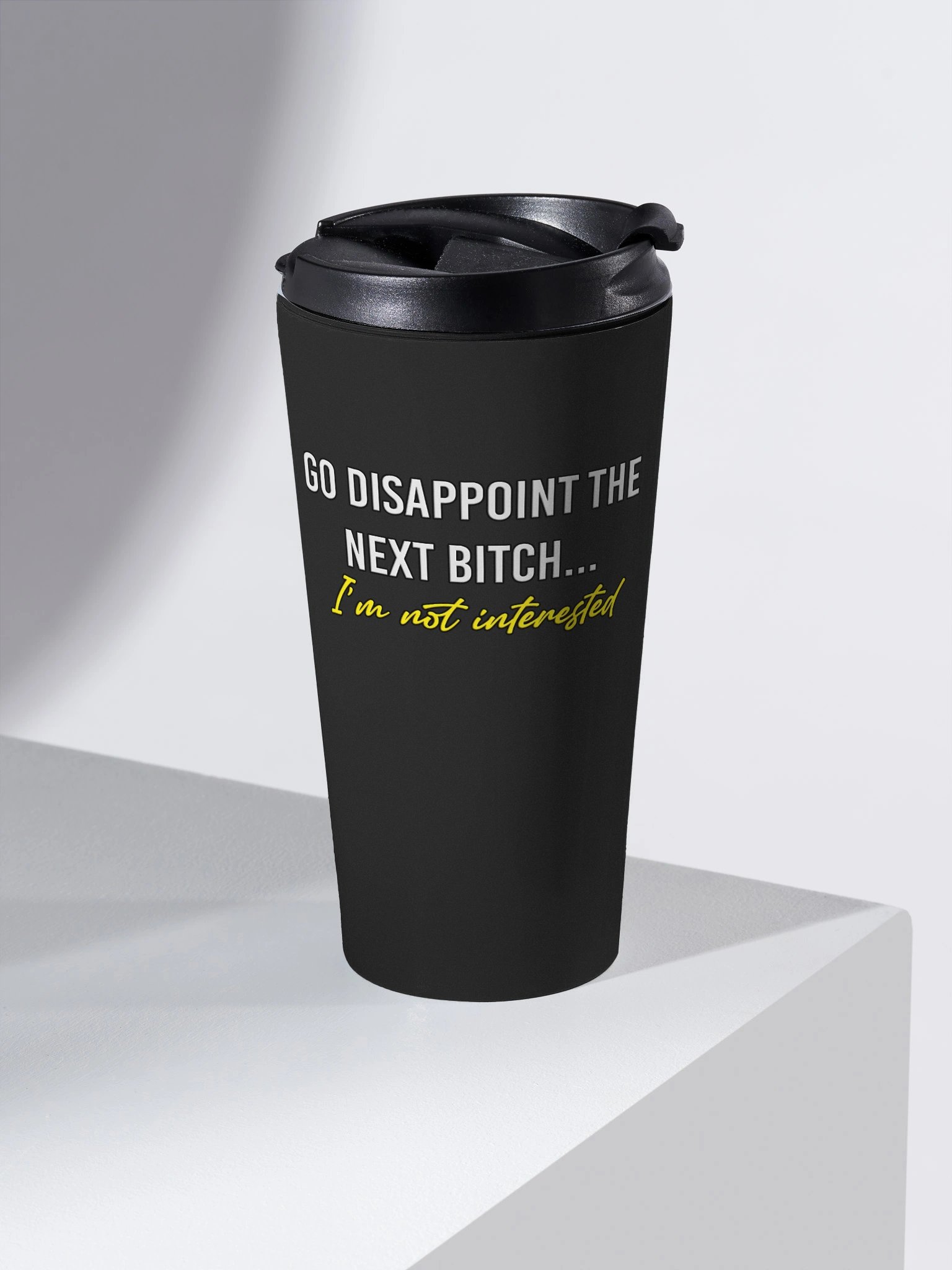 nope snark - disappoint travel mug product image (2)