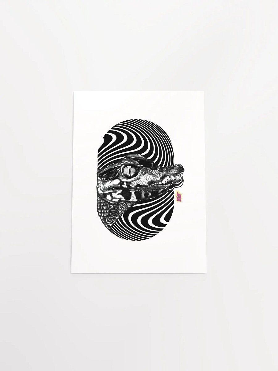 (Canvas) SUMINAGASHI BLACK CROCODILE product image (4)