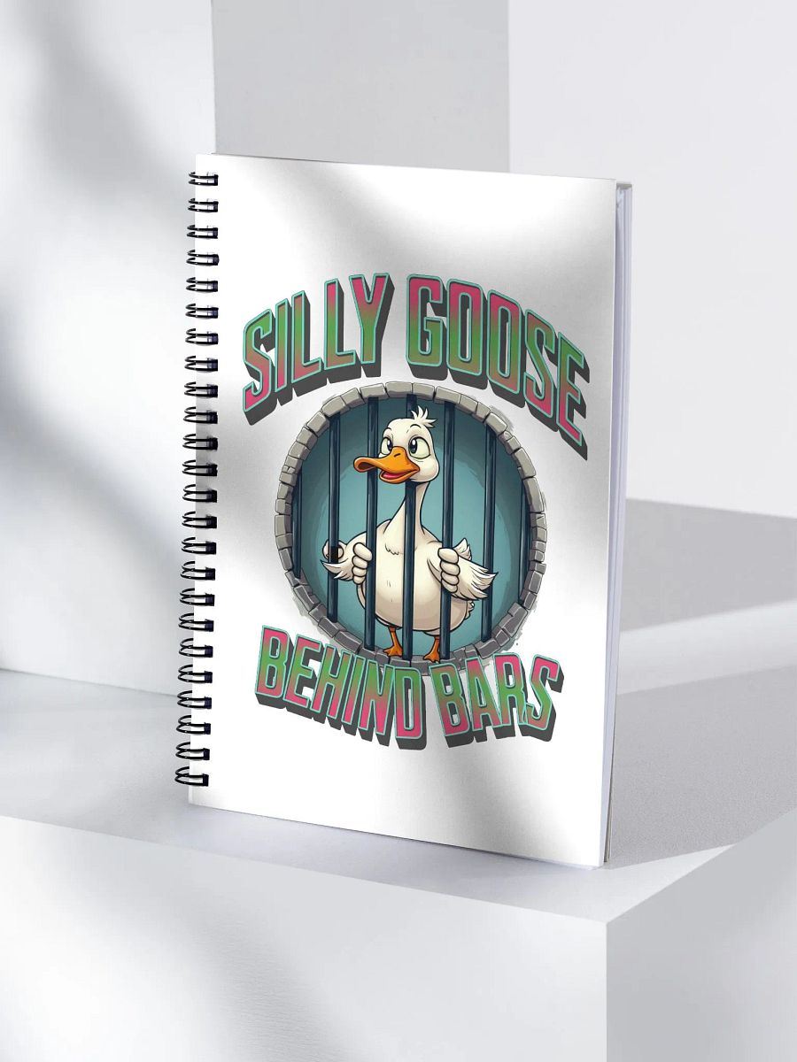 Silly Goose Behind Bars Spiral Notebook product image (1)