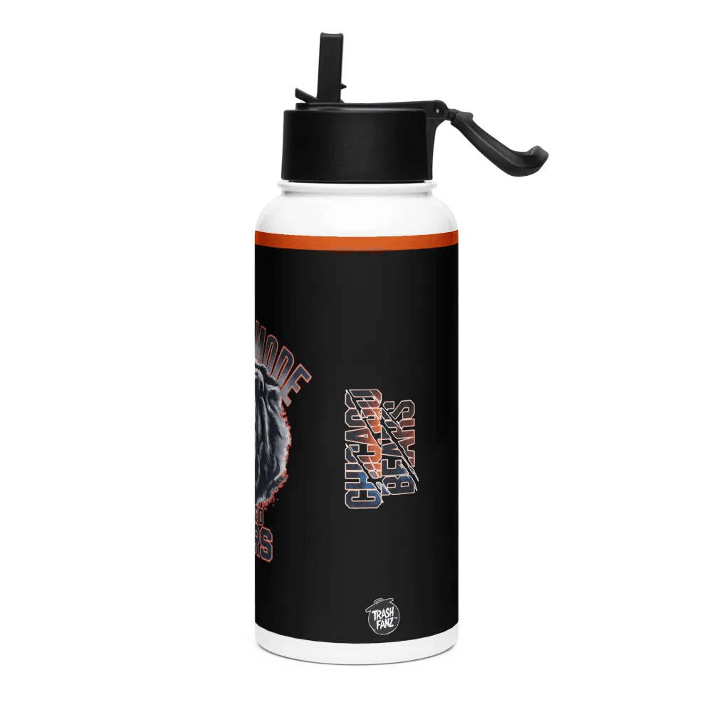 "Grizzly Mode" Stainless Steel Water Bottle | Chicago Bears | NFL Home Locker product image (3)