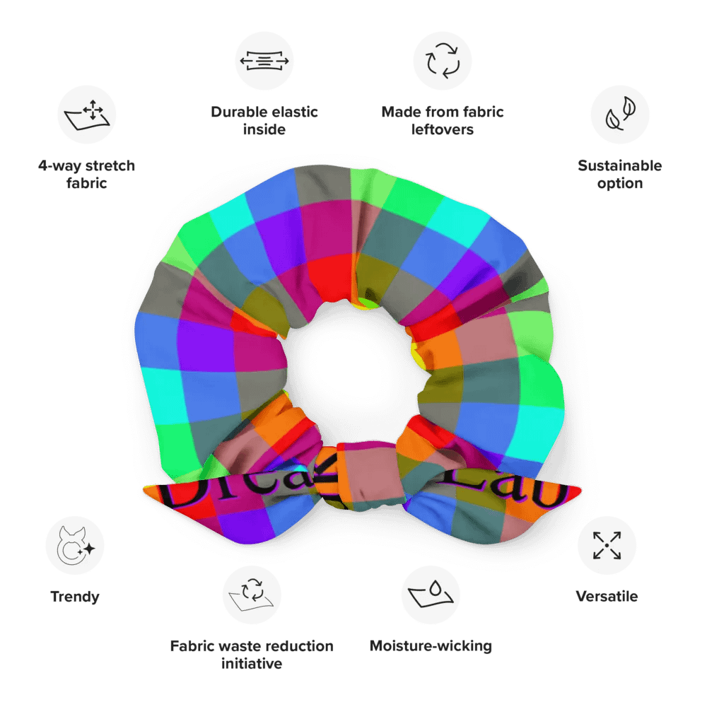 Rainbow Checkers Scrunchy product image (12)