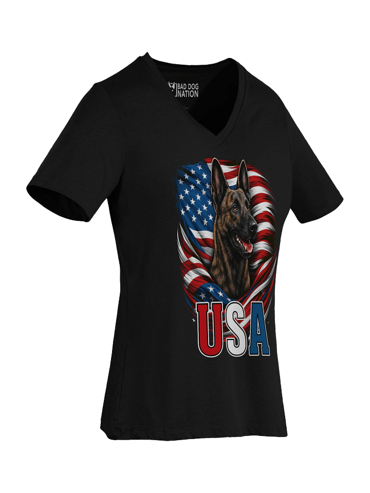USA Dutch Shepherd V-Neck Tee product image (2)