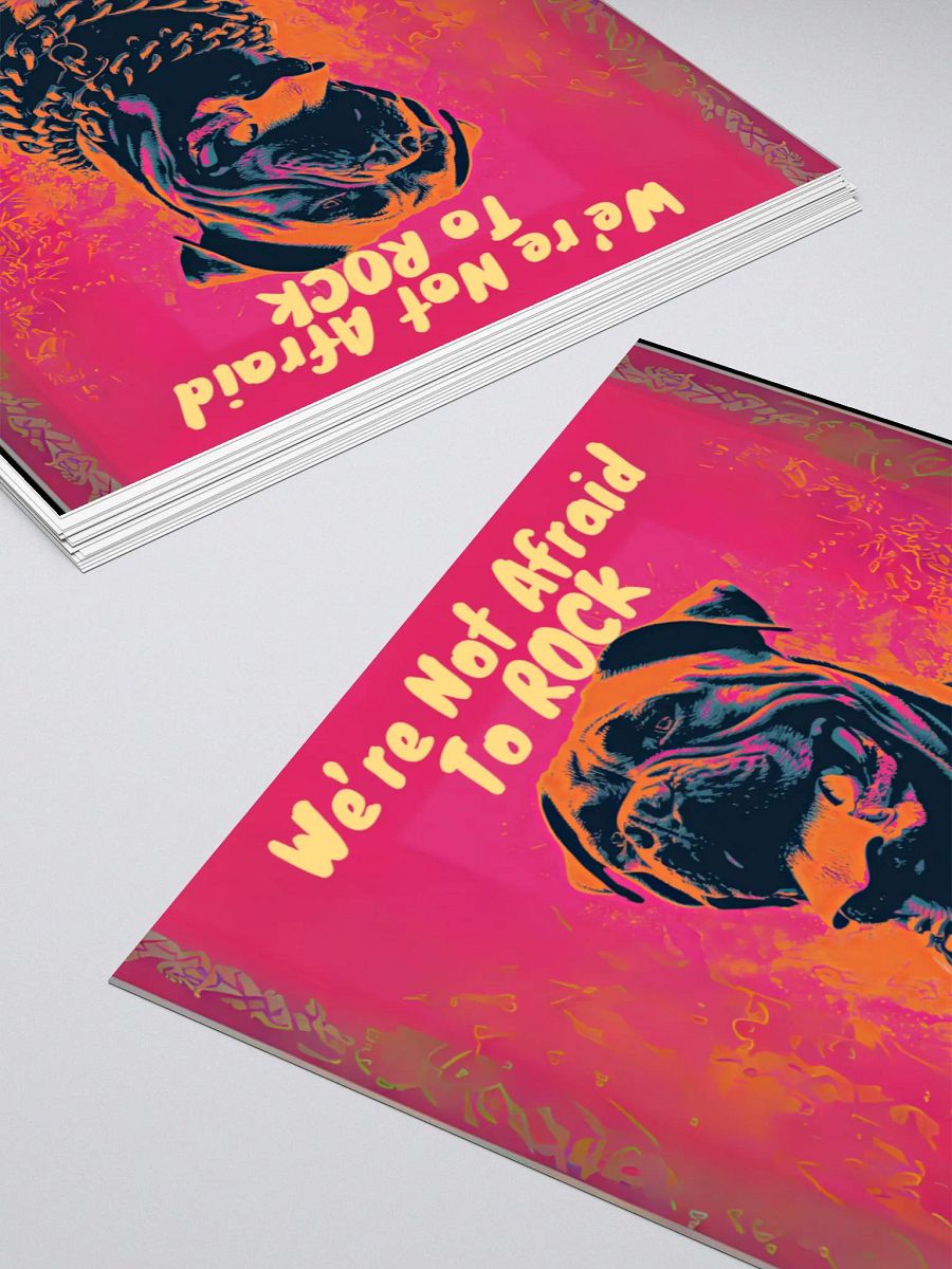 We're Not Afraid To Rock Staffordshire Kiss Cut Sticker product image (11)