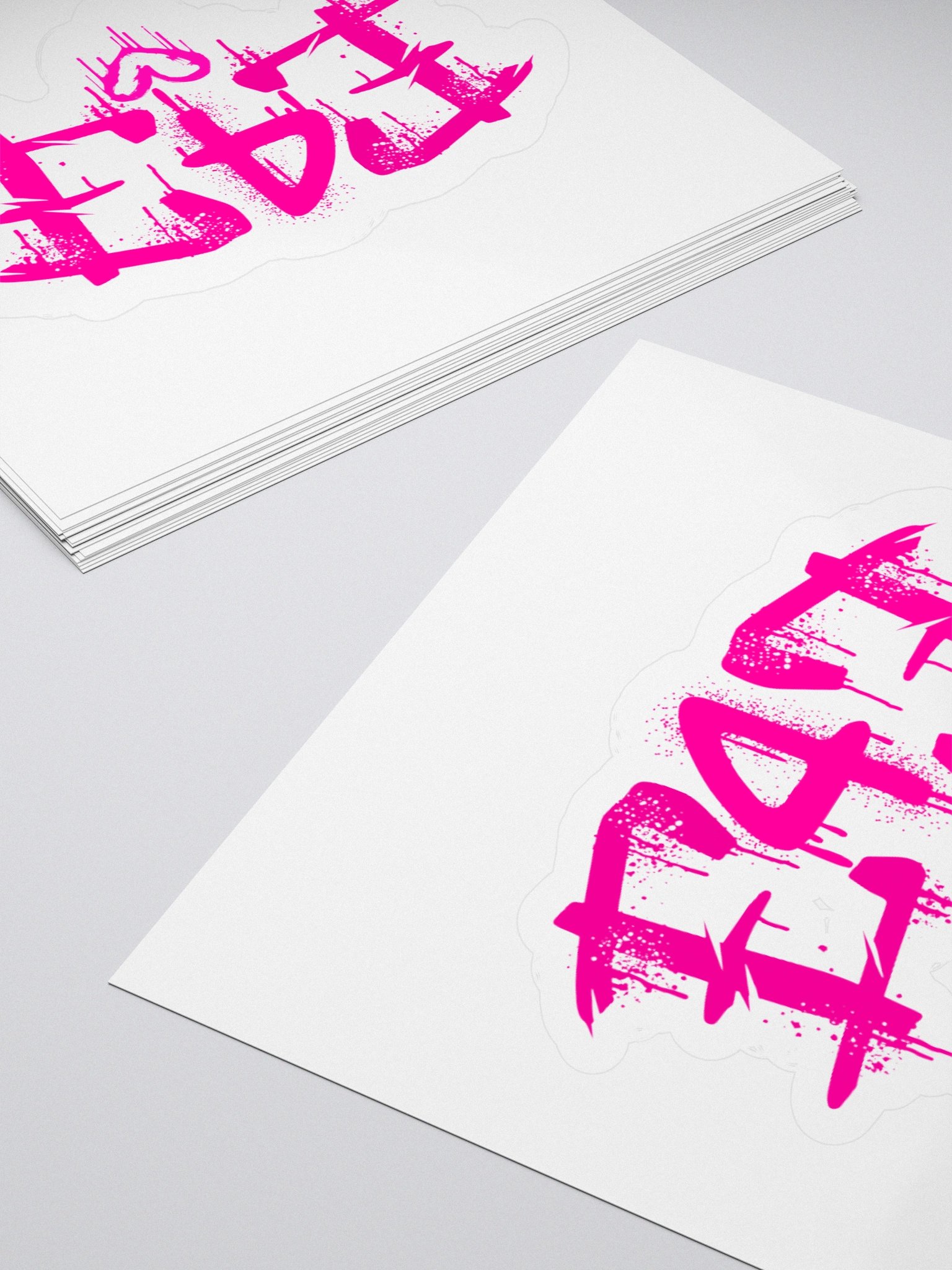 E4E Pink Kiss Cut Stickers product image (13)