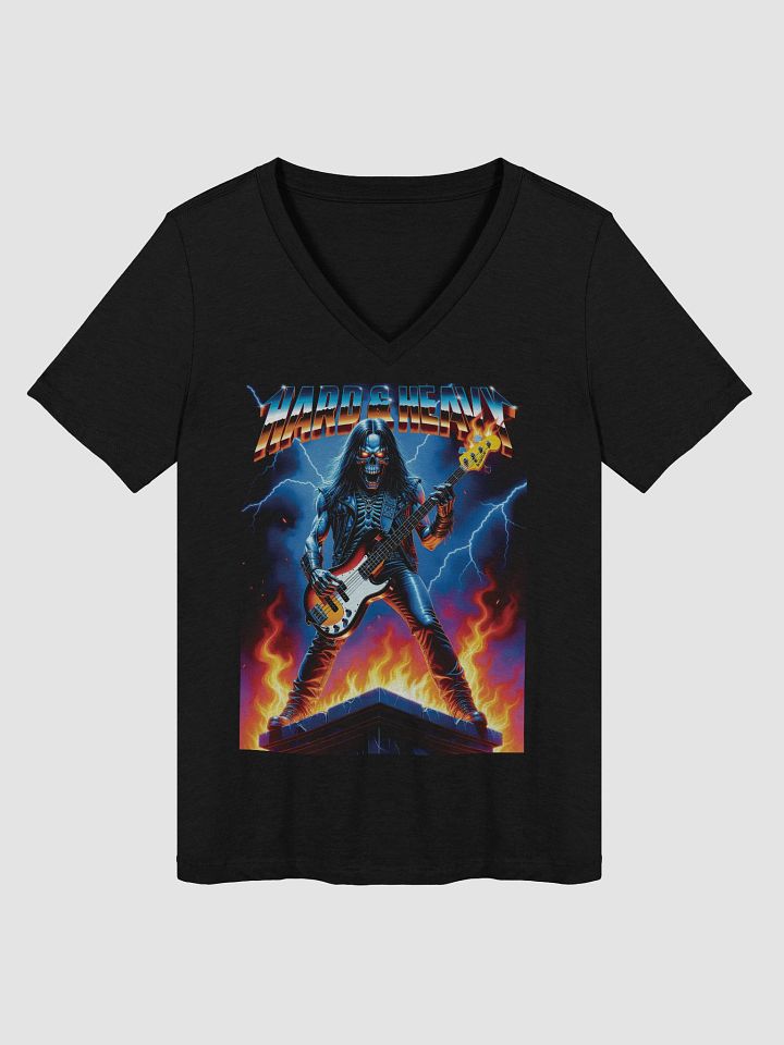 Skully Bassist Women's V-Neck Tee product image (1)