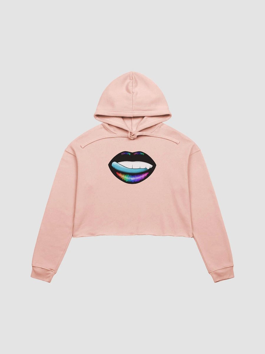 Rainbow Lips Crop Hoodie product image (1)