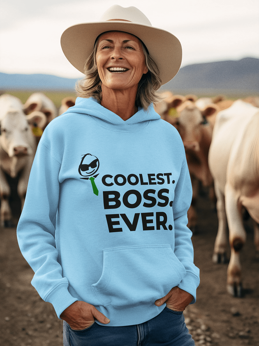 Coolest Boss Ever | Cotton Heritage Unisex Premium Hoodie | Ultimate Comfort & Style product image (8)