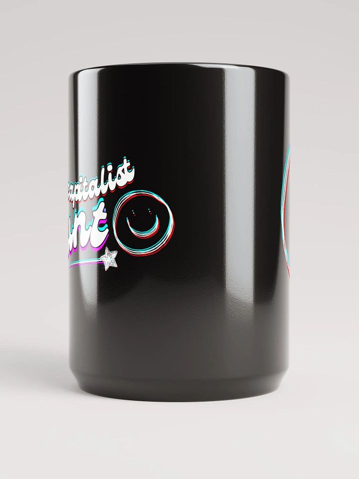 ANTICAPITALIST C*NT black glossy mug product image (2)