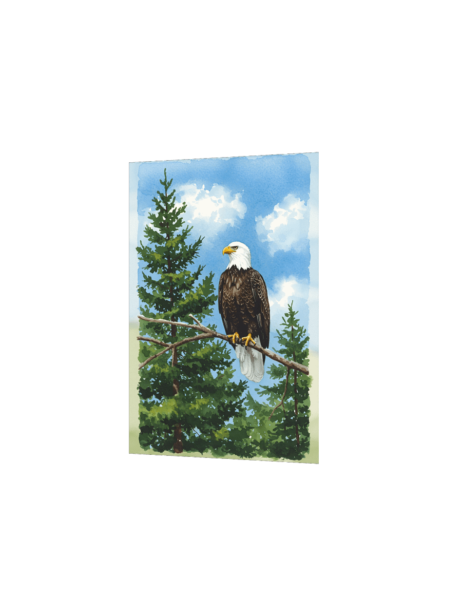 The Eagle's Domain Watercolor Poster product image (11)