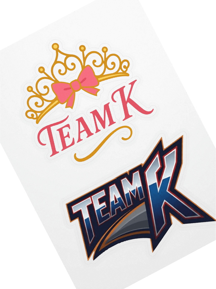 TEAM K V1 & V2 STICKERS Sheet product image (1)