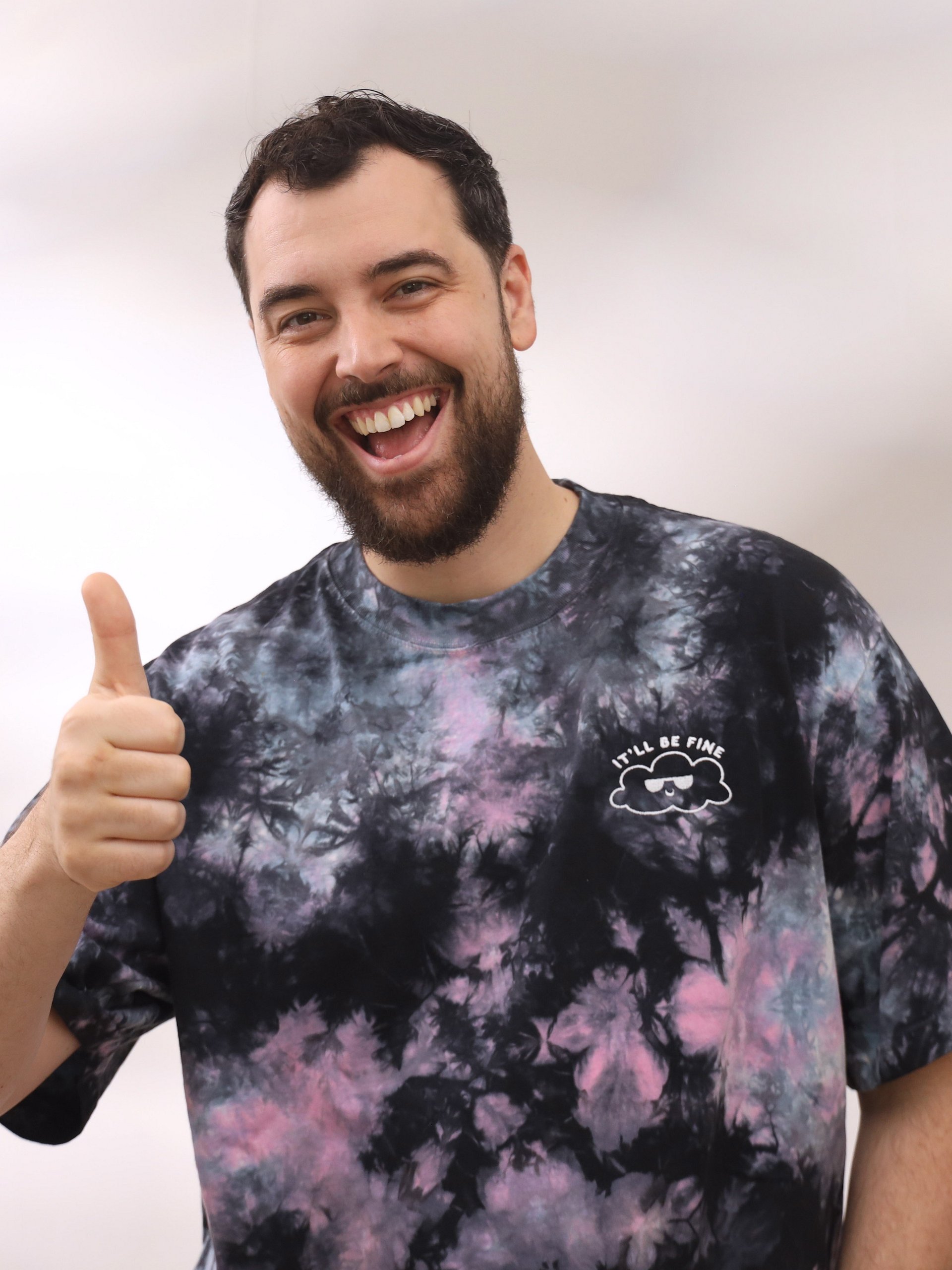 It'll Be Fine Tie Dye - dark (embroidered) product image (3)