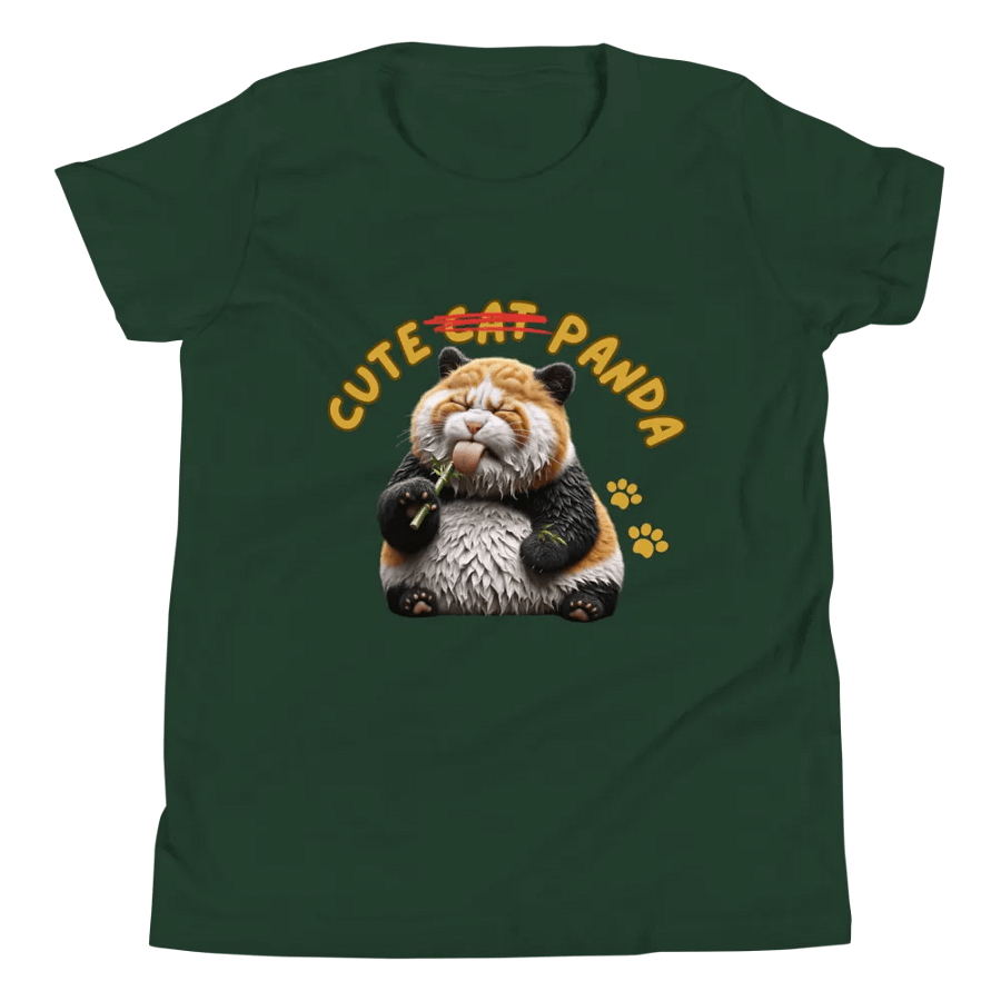 'Cute Not Cat But Panda' Youth T-Shirt 🐱🐼😄 product image (1)