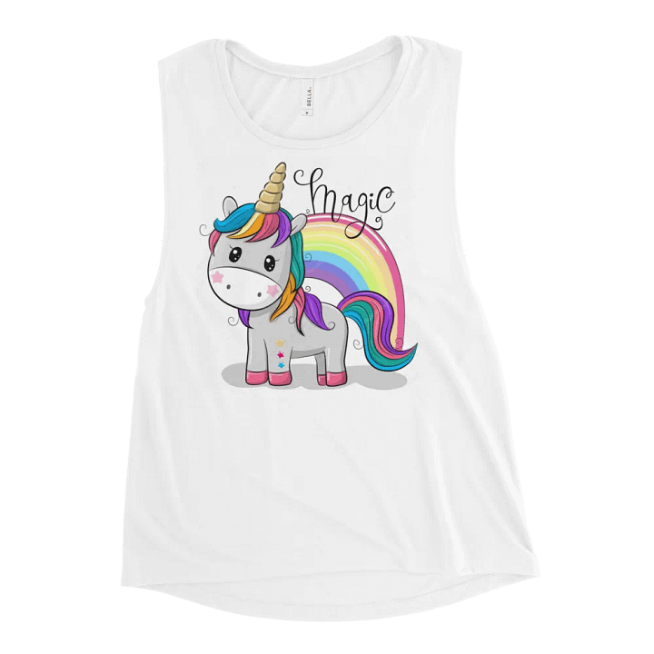 Magical Unicorn Flowy Muscle Tank product image (2)