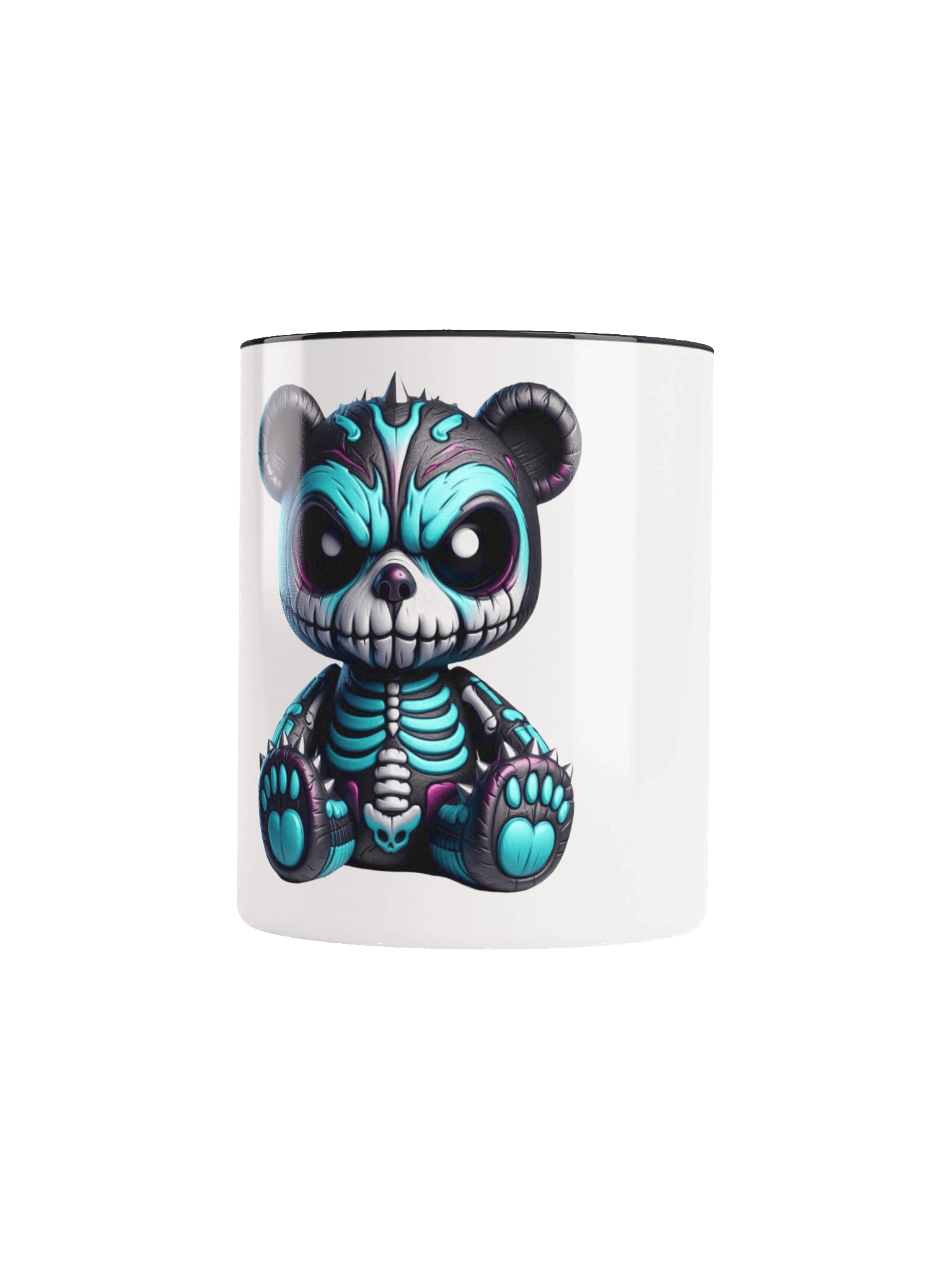 Blue Skeletal Bear Ceramic Mug product image (5)