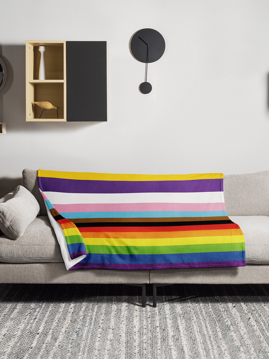 Pride Stripes throw blanket product image (1)