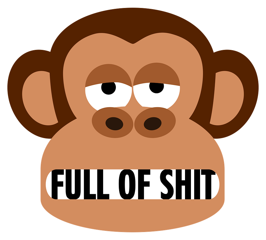 Rude Bored Monkey Says You Are Full Of Shit T-Shirt product image (2)
