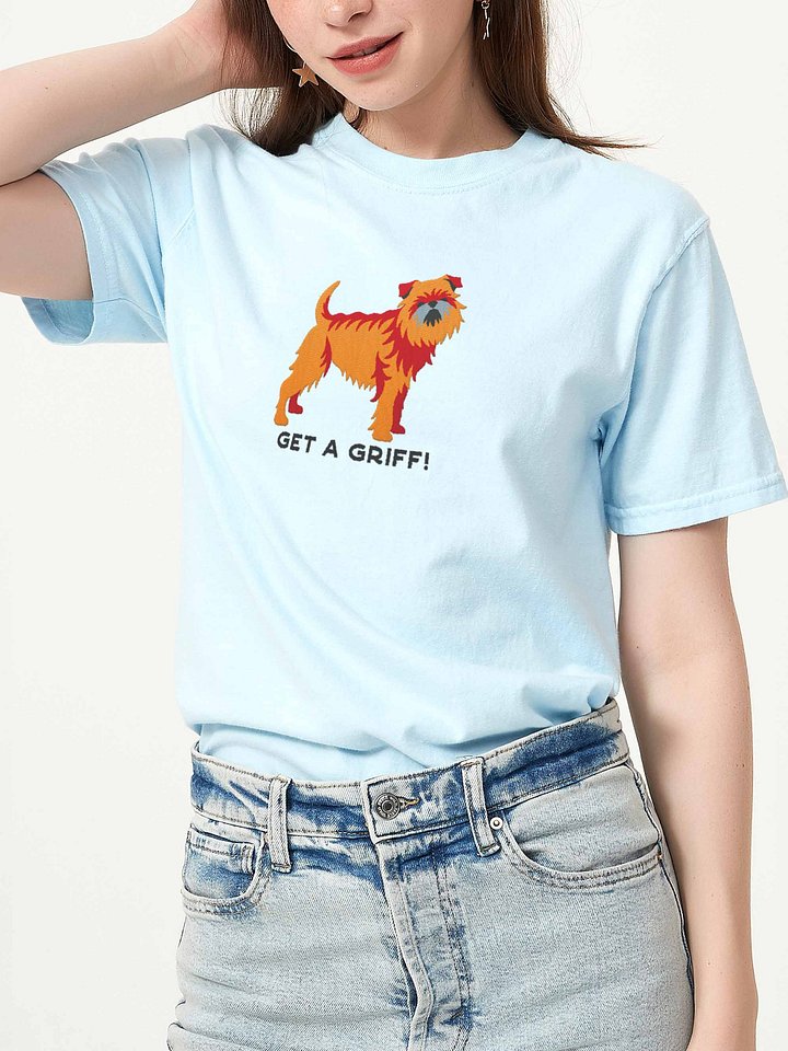 Get a Griff T-Shirt(Embroidered) of a Brussels Griffon(Tan) product image (2)