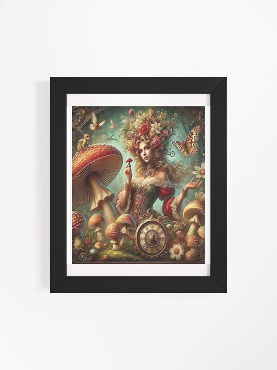 Beautiful Mushroom Lady on Canvas framed wall art product image (111)
