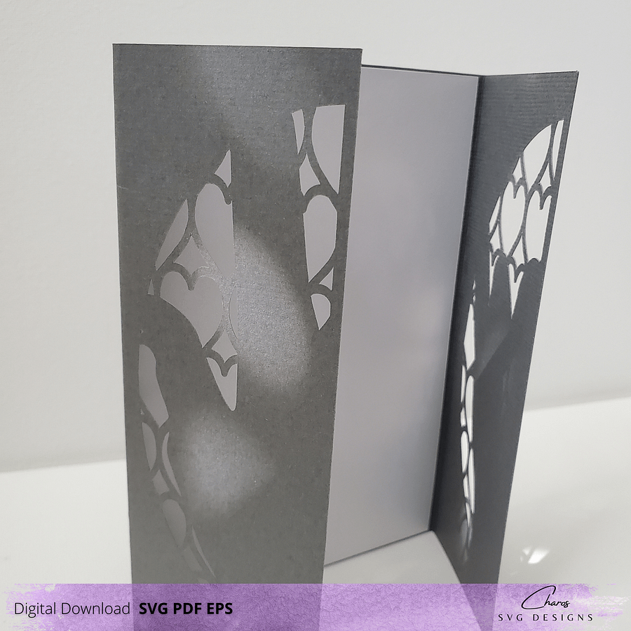 I Love You in ASL Card SVG Greeting Card Design | Free Envelope product image (3)