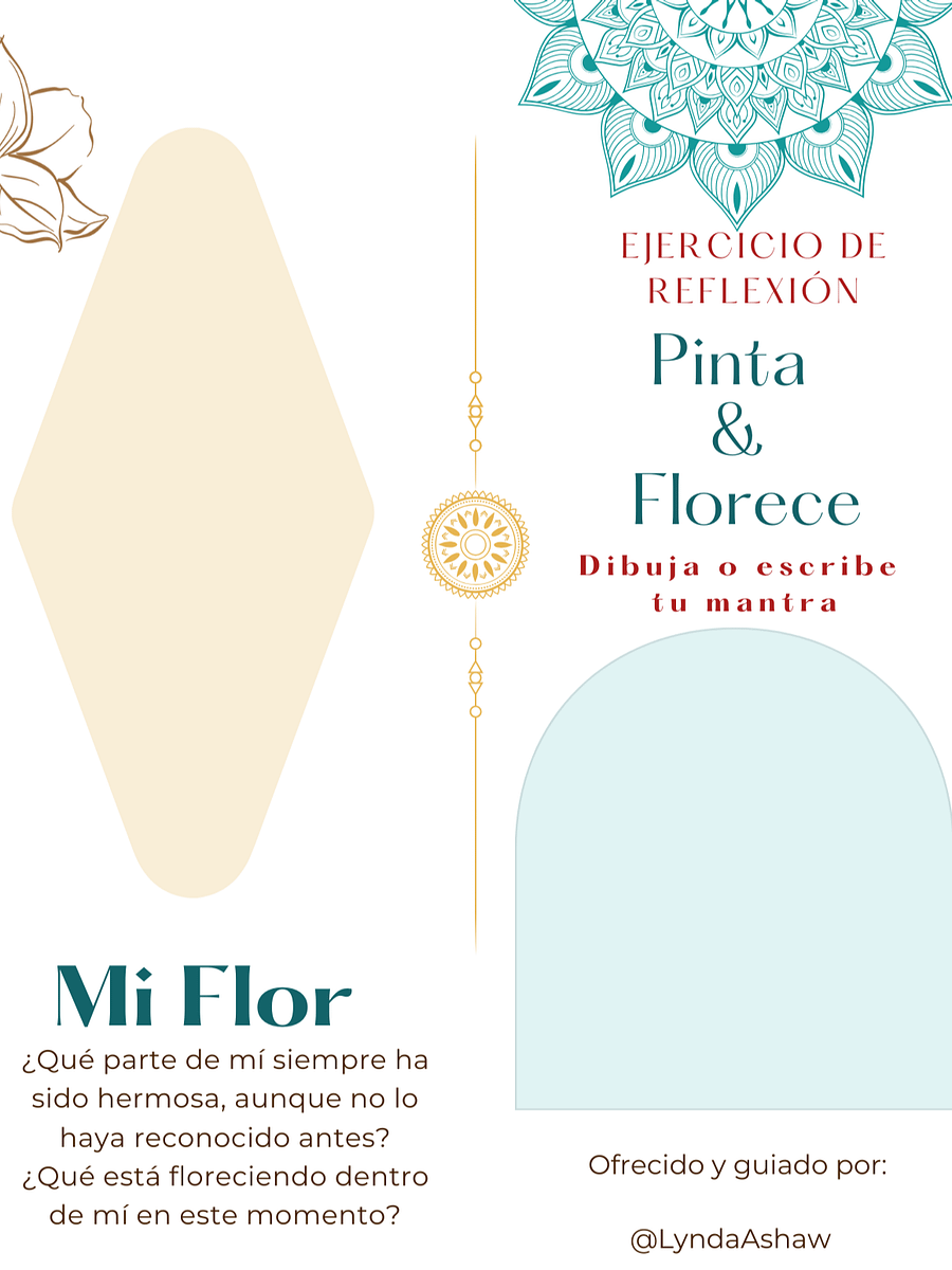PÁGINA DE DIARIO GRATIS – Brush & Bloom: Reflexión de Amor Propio product image (1)