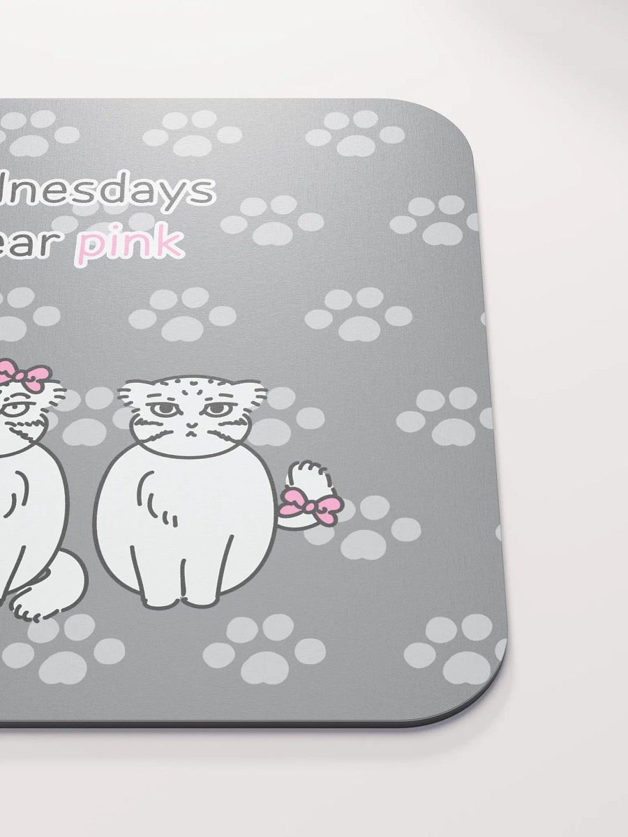 Pink Wednesdays Manul - Mousepad product image (5)